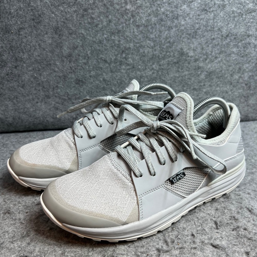 Lems Men's Mesa Tail Running Shoe Gray Knit Mesh Sneakers Comfort Size 9 D